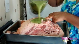 COMO SE TEMPERA UM PERNIL DE PORCO  PARA O NATAL E ANO NOVO(EDITADO)TELMA OLIVEIRA