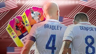 OMFG 90 RATED MICHAEL BRADLEY 92 CLINT DEMPSEY 93 TIM HOWARD!!!  FUT 18 Gameplay