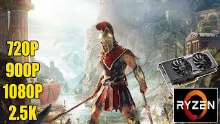Assassin's Creed  Odyssey - Ryzen 5 1400 e GTX960 2GB - 720P, 900P, 1080P e 2.5K
