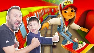 TRENLERİN ÜZERİNDE KAY KAY KEYFİ! | SUBWAY SURFERS OYNUYORUZ