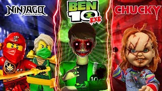 Minecraft LEGO NINJAGO VS CHUCKY VS BEN10.EXE - CAN LEGO NINJAGO DEFEAT CHCUKY & BEN10.EXE??