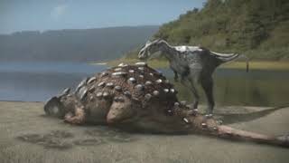 Ankylosaurus vs Troodon vs young Tyrannosaurus [RUS]