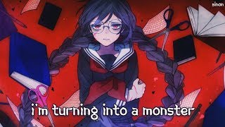 Nightcore - Monster - (Beth Crowley // Lyrics)