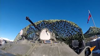 Тренировка российских миротворцев по антитеррору в Карабахе