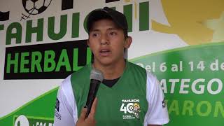 JHON GARCÍA JUGADOR DEL HUACHIPATO DE CHILE VISITÓ LA ACADEMIA TAHUICHI