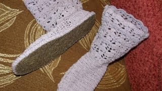 сапоги летние крючком