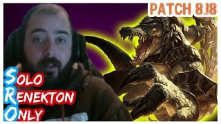 SoloRenektonOnly | RENEKTON vs SINGED | RENEKTON Top | FULL Gameplay | Patch 8.18