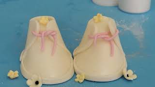 Tutorial Sapatinho de bebê em Pasta Americana