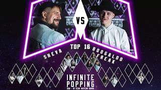 SHEVA vs BOOGALOO FREAK | INFINITE POPPING 2018 | TOP 16