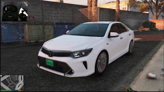 GTA V Real Life Mods - 'Toyota Camry 2012' Free Roam with Logitech G29  - GTA 5 Pakistan