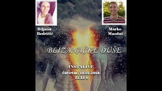 Blizanačke duše (drugi deo 2/3) - Insta live sa Biljanom Bedričić - 15.02.2018.
