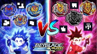 ALL OTHER ACHILLES + VALTRYEKS QR CODES BONDS VALT VS AIGER BEYBLADE BURST TURBO APP