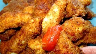 Куриное филе в хрустящей панировке. Мясные палочки