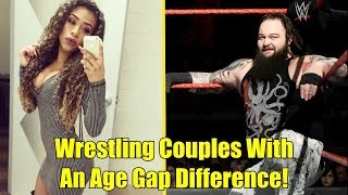 10 WRESTLING COUPLES That Have An AGE GAP DIFFERENCE! Bray Wyatt, Jojo & More!