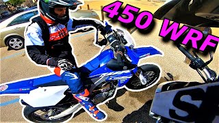 JE TEST LA MOTO DE VOLTOR ! 450 WRF Supermotard FMF ? Balade SUPERMOT avec Voltor63