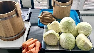 Квашеная капуста в бочке.Как квасить капусту. Квашеная капуста на зиму.