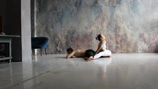 Extreme frontbend contortion