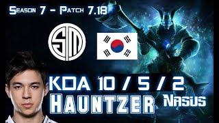 TSM Hauntzer NASUS vs RENEKTON Top - Patch 7.18 KR Ranked