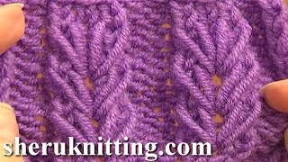 Wheat Ear Loop Stitch Pattern Tutorial 6 Stricken für Anfänger