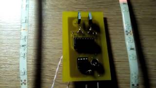 милицейская мигалка на ne555 и cd4017