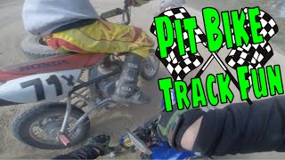 Pit Bike Track Racing!