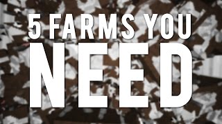 Minecraft: 5 Farms You WILL Need!