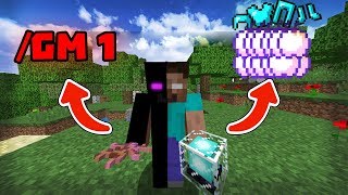 ЧТО ВЫБЕРЕТ ИГРОК? (GM 1 ИЛИ ВЕЩИ) НА СЕРВЕРЕ MiNECRAFT