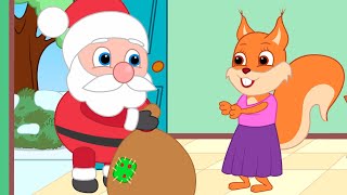 Famille d'Écureuil - Le Sac Cadeau Du Père Noël Dessins Animés 2021 en Français