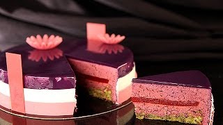 Recette de l'Entremet Printanier à la myrtille par Martin Diez en vidéo