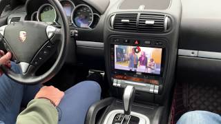 Porsche Cayenne 1-ое поколение(2002-2010) - новая мультимедиа взамен штатной