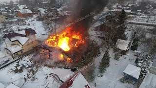 LIVE: Пожар в Сергиевом Посаде недалеко от лавры