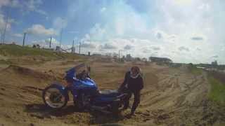 Transalp 650 offroad in De Kuil, IJmuiden