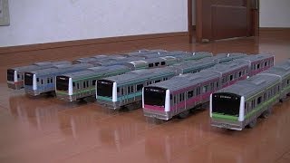 プラレール電車鉄道博物館２０１４E233系大集合～中央線、京浜東北線、東海道線、京葉線、埼京線、横浜線～plalail rakilway museu E233 series train