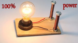 Free Energy Using Magnet 100% Electric Science with light bulb 22w