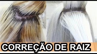 CORREÇÃO DE RAIZ MANCHADA  por DESCOLORAÇÃO- PASSO A PASSO