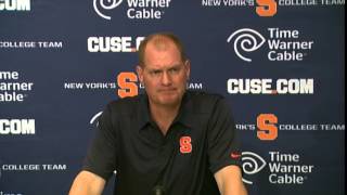 Coach Shafer Villanova Preview Press Conference - Syracuse Football
