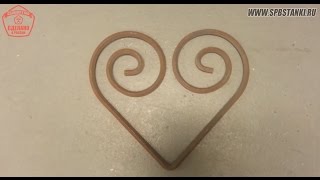 Холодная ковка с любовью.  Гибка волют из квадрата на ребре.