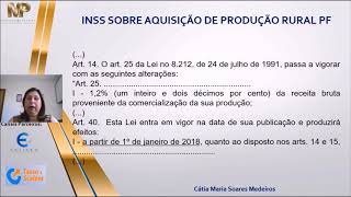 INSS sobre Aquisição de Produção Rural Pessoa Física - foco na alíquota