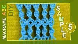 Macrame ABC - pattern sample #5