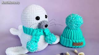 Амигуруми: схема Тюлень. Игрушки вязаные крючком - Free crochet patterns.