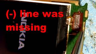 nokia 108 lcd light solution 100% line missing done