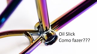 Como fazer pintura oil slick