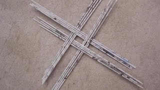 Как сплести вазу из газет