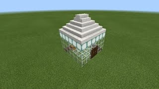 Рубрика быстрые дома Minecraft Стеклянная колба дом