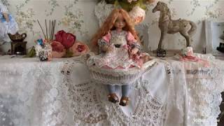 Устинья, коллекционная текстильная кукла.