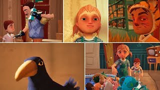 ВСЕ ВИДЕО ЗАСТАВКИ ПРИВЕТ СОСЕД 2 ПРЯТКИ КАТ-СЦЕНЫ / Hello Neighbor Hide And Seek All Cutscenes