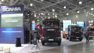 Scania на международном грузовом автосалоне Комтранс-2015. Пресс-день.