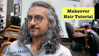 Amazing Hair Transformation - Makeover Scissors Haircut - Long Hairstyle for men 2018 #22