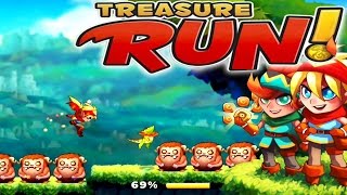 Treasure Run Gameplay (Teamlava) : Addictive 2D Endless Runner !