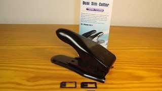 SIM Card Cutter dual 2 in 1, Sim to microSim,microSim to nanoSim. Grapadora tarjeta Sim (AliExpress)